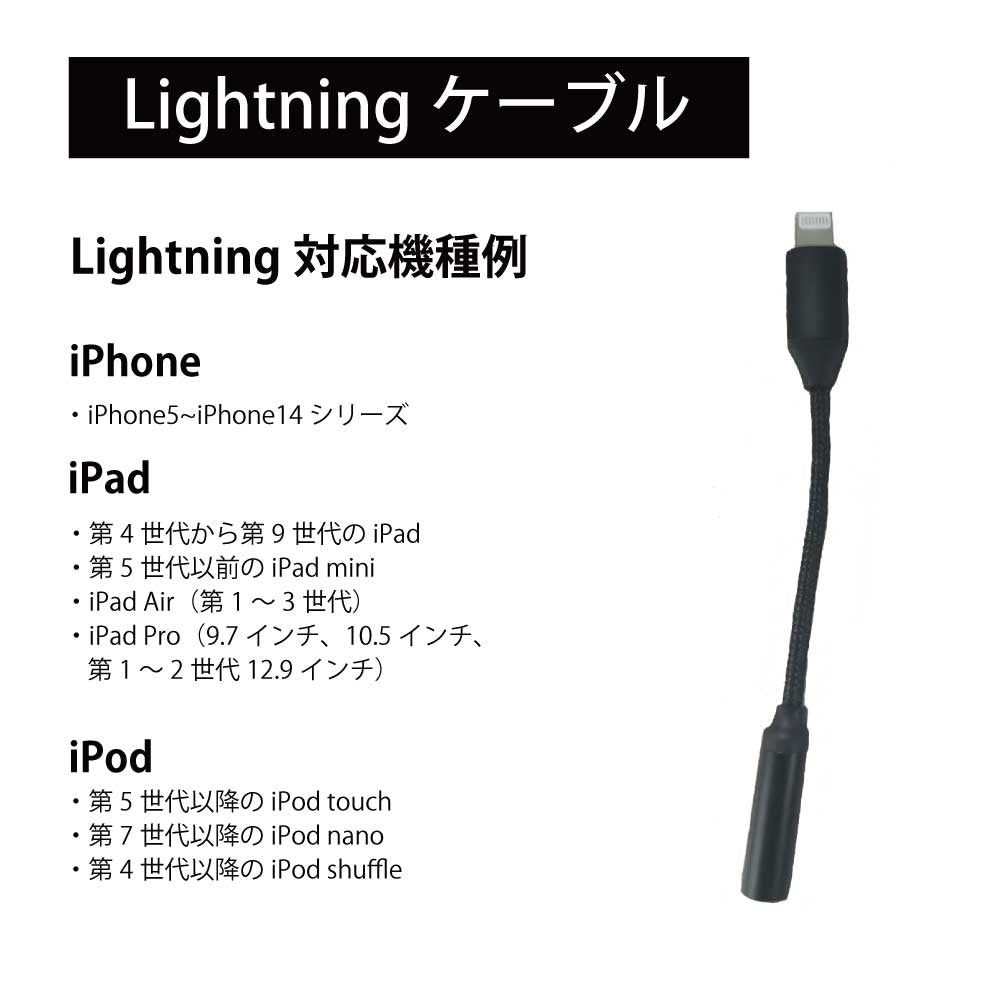 音声変換ケーブル USB Type-C・Lightning