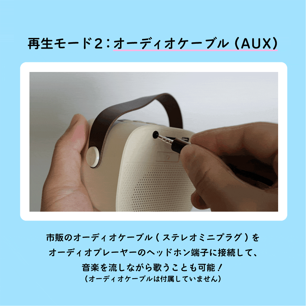 【マイク2本付き】家庭用ミニカラオケセット｜Bluetoothでスマホ接続